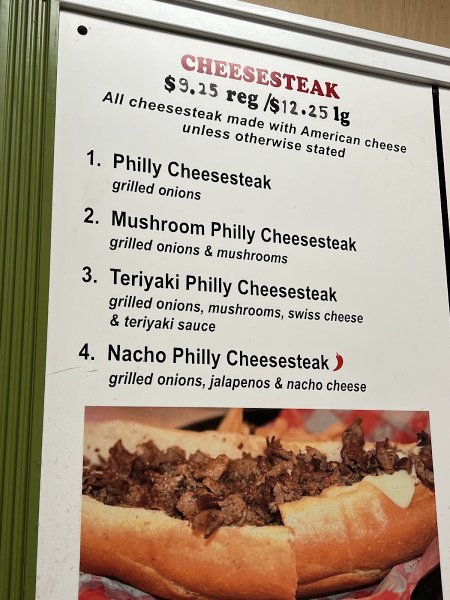 Menu Cheesesteak & Grill Stop-5